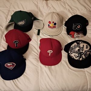 Great Collection Of Philly Fan Hats.